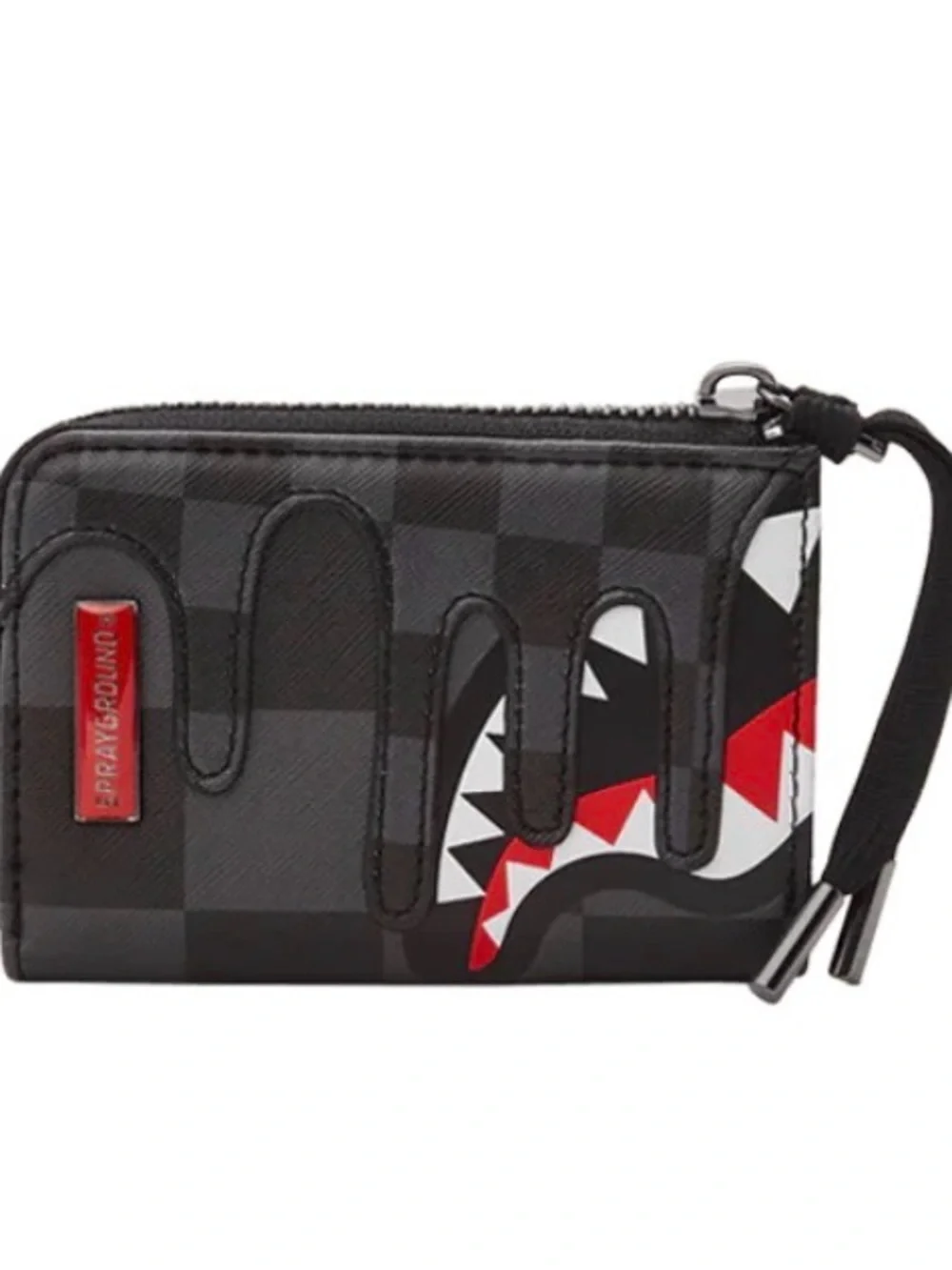 Sprayground Black/Red Shark Bite XTC GREY SHARKS IN PARIS WALLET